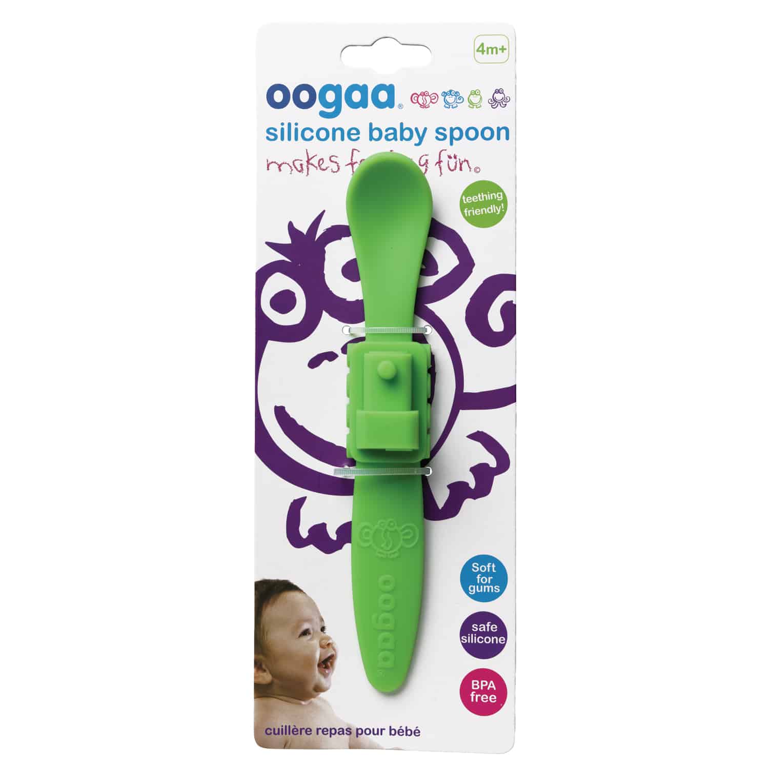 Cuchara de Silicona para Bebé Koali Celeste KoaliStore