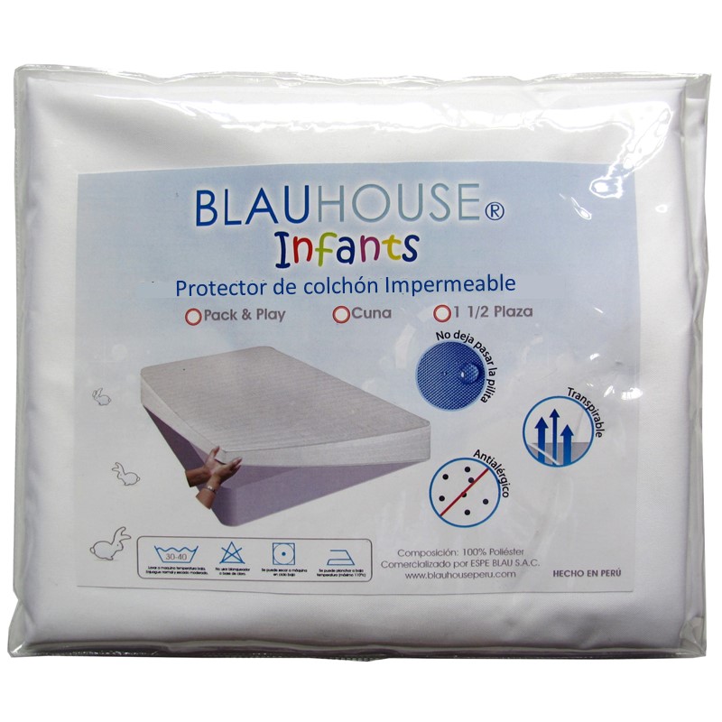 El aparato Celebridad Lógico Protector de colchón Impermeable para Pack &Play BLAUHOUSE | Koali