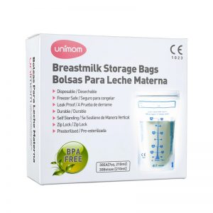 Bolsas de almacenamiento de leche materna pre-esterilizadas, marca Unimom