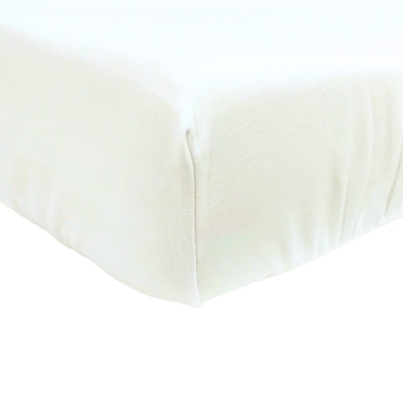 Sábana bajera ajustable blanca para cuna 60x120 cm Percal Poliéster-Algodón  de 150 hilos